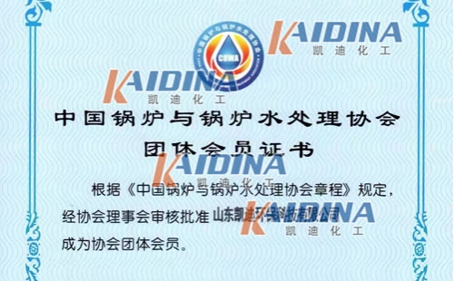 锅炉协会会员证书