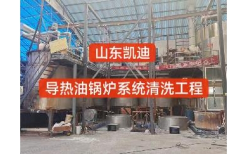 2024年1月30日河南济源15吨导热油锅炉系统清洗